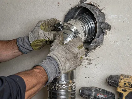 Dryer Vent Hose Installation in Redlands