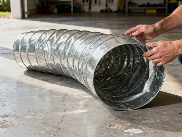 Redlands Dryer Vent Cleaning specialist using advanced equipment for thorough duct cleaning in Redlands