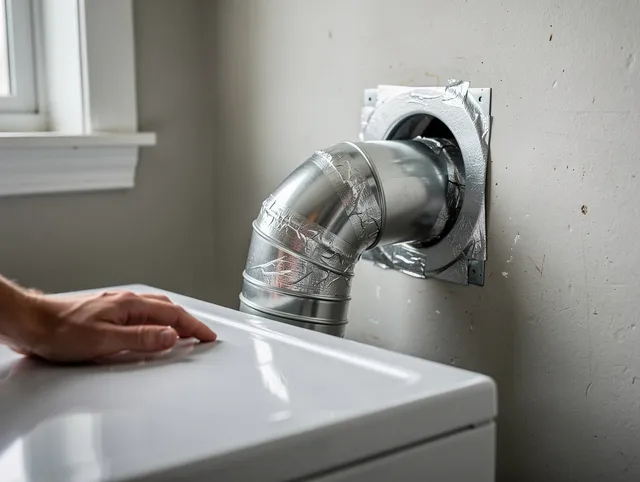 Redlands Dryer Vent Cleaning expert performing professional dryer vent repair and installation in Redlands